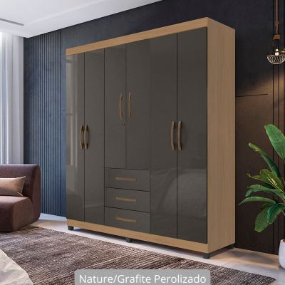 Guarda Roupa Lion 6 Portas