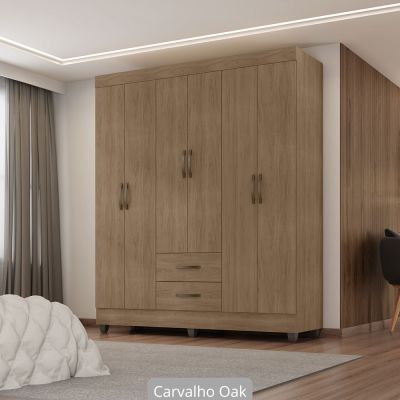 Guarda Roupa Lite 6 Portas